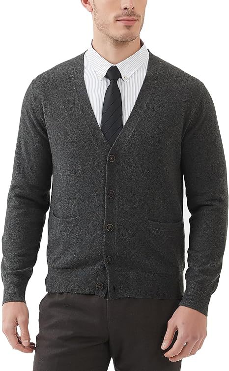 Mens Long-Sleeve Knitted Vest Jacket photo 3