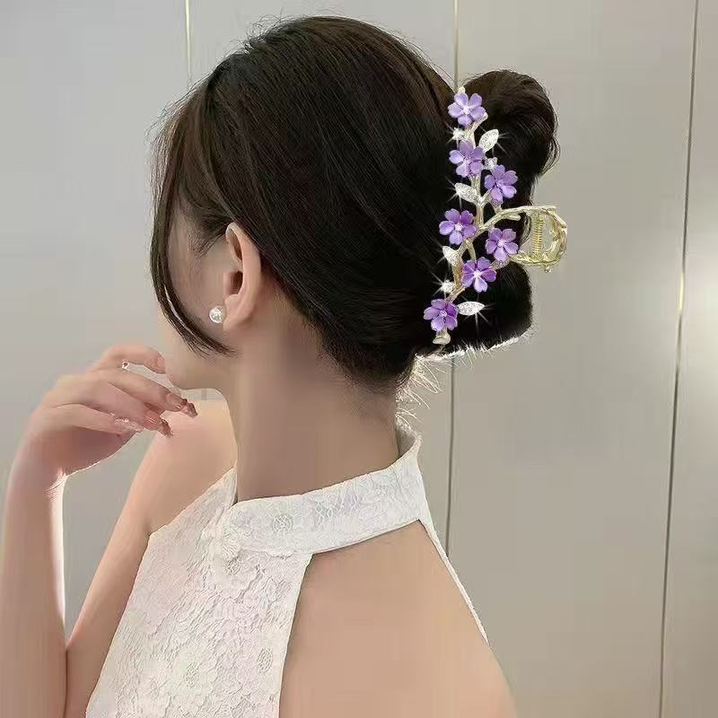 Leaf Hair Clip With Tassel Womens Hairpin photo 4