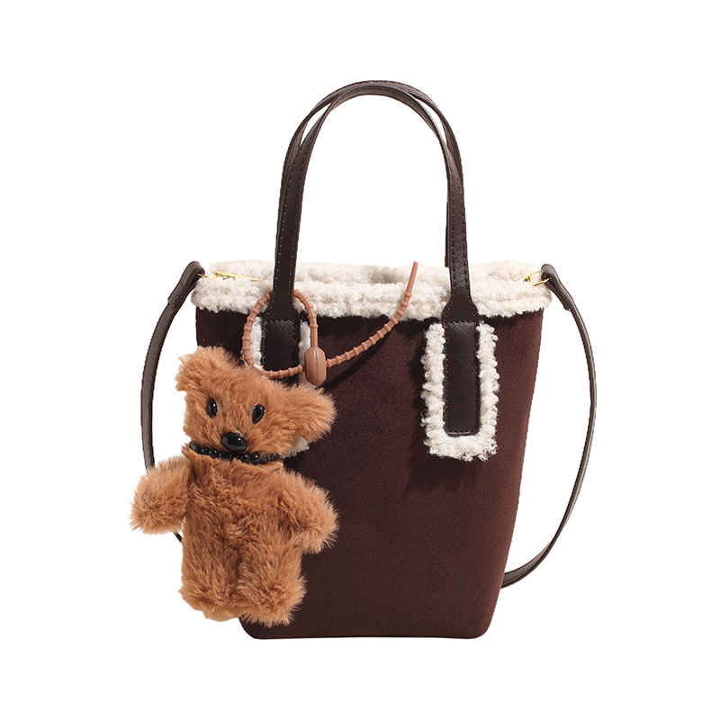 Simple Stylish And Versatile Fluffy Handbag photo 3