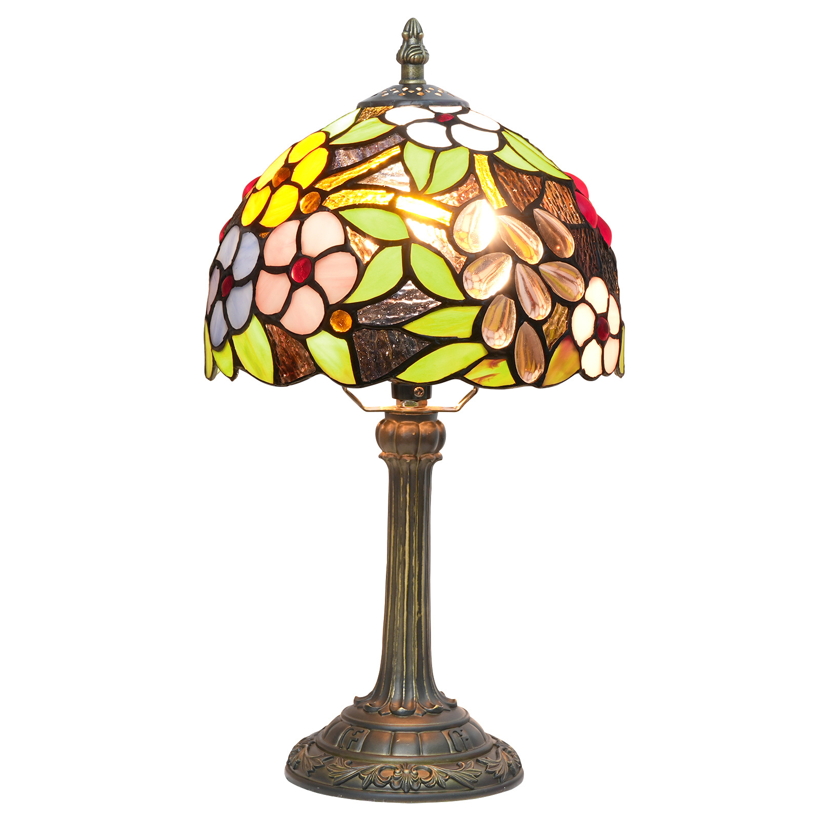Stained Glass European-Style Bedroom Bedside Decorative Table Lamp photo 3