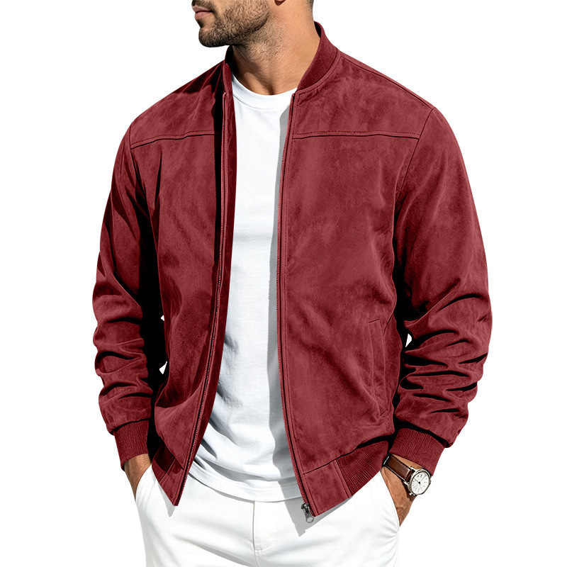 Suede Long-sleeve Zip-up Jacket photo 6