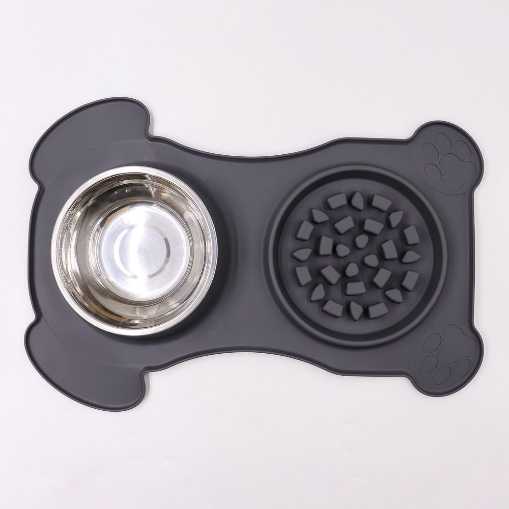 All-in-one Stainless Steel Pet Bowl And Mat photo 1