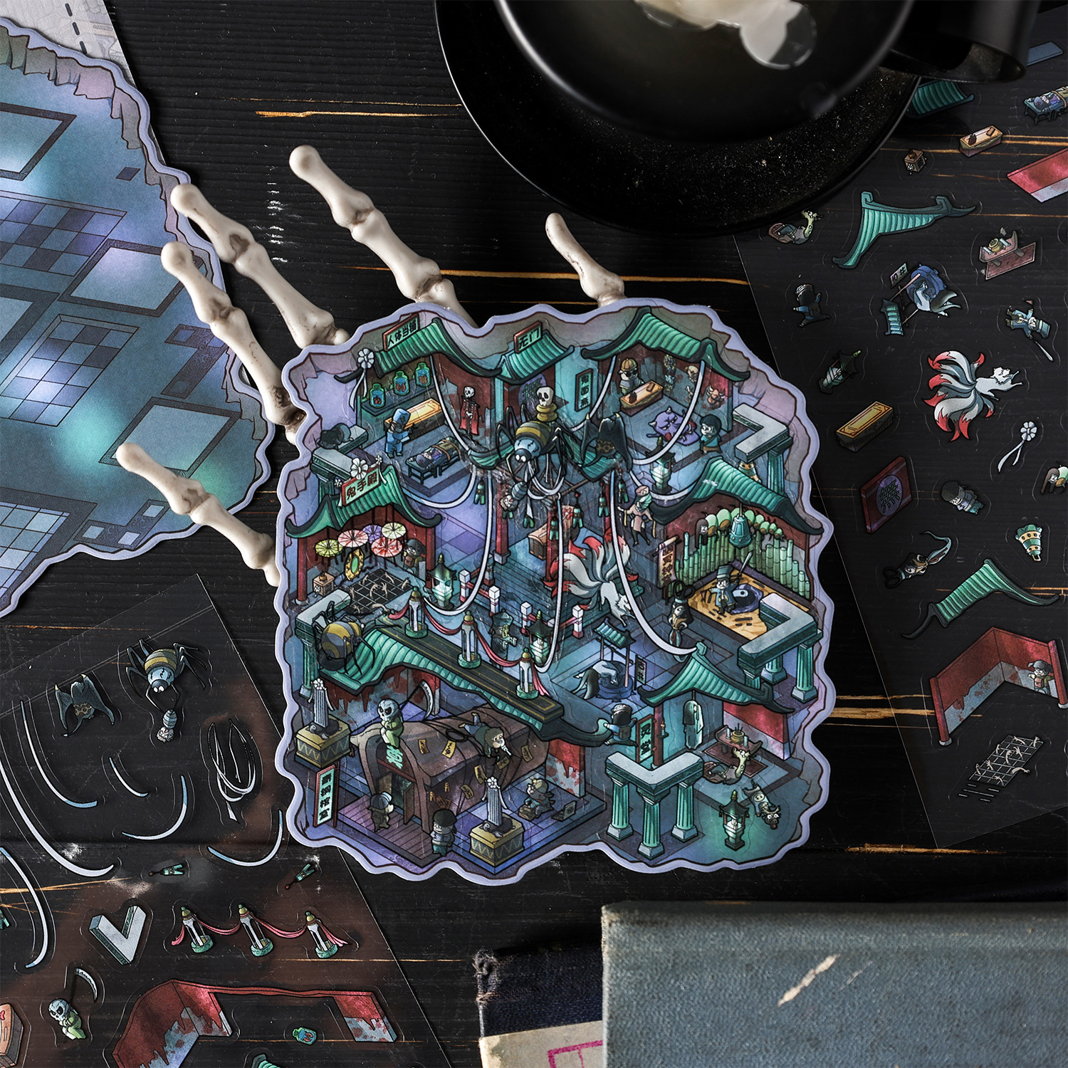Micro Fear World Decompression Miniature Scene Sticker photo 4