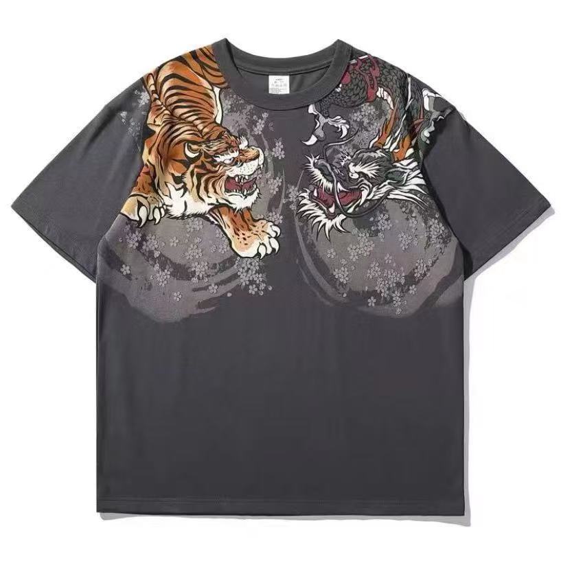 Handsome Tiger Comfortably Blending In photo 5