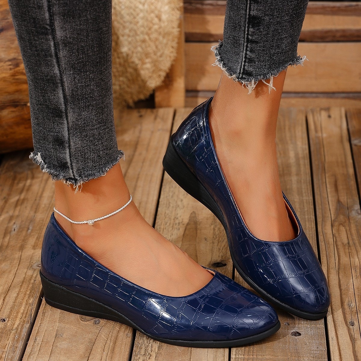 Flat Loafers Casual European And American Style Low-cut Shoes For Outdoor Wear photo 5