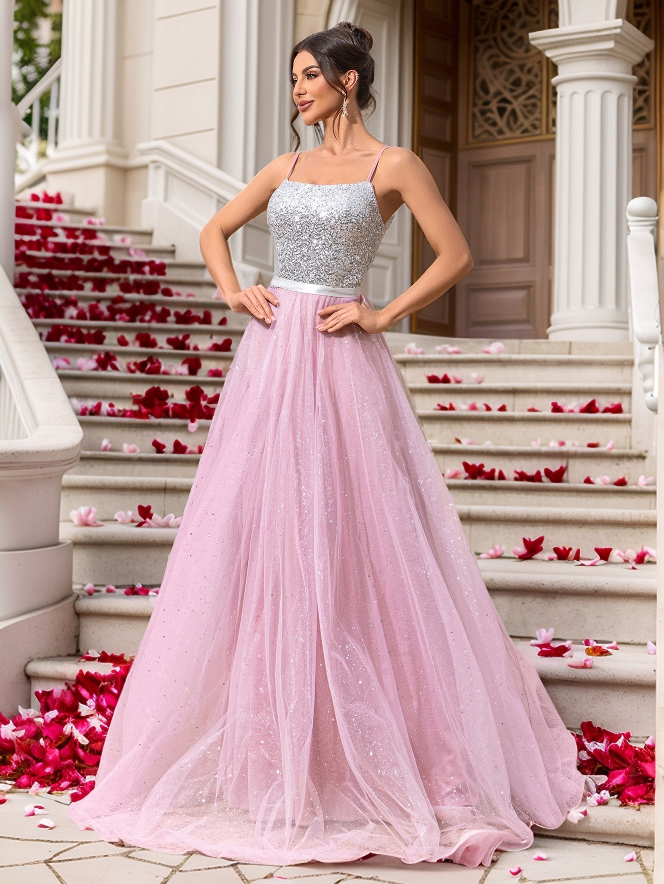 Wedding Dress With Sequins Evening Gown photo 6
