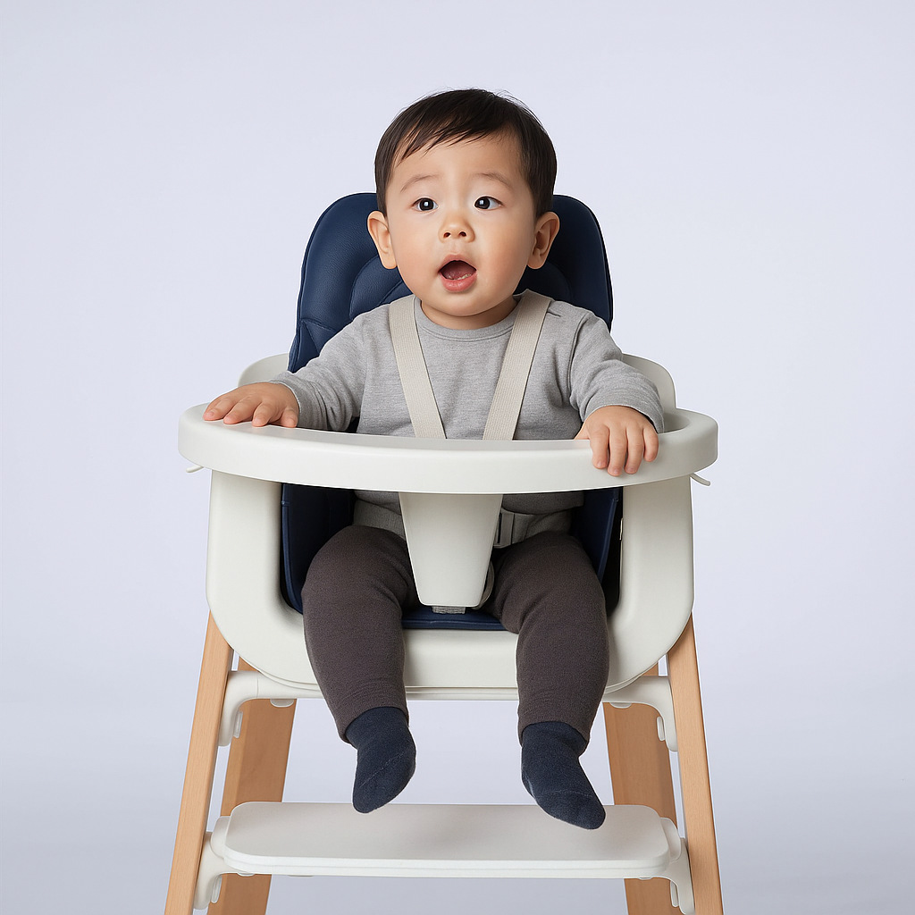 Solid Wood Adjustable Baby Dining Chair photo 2