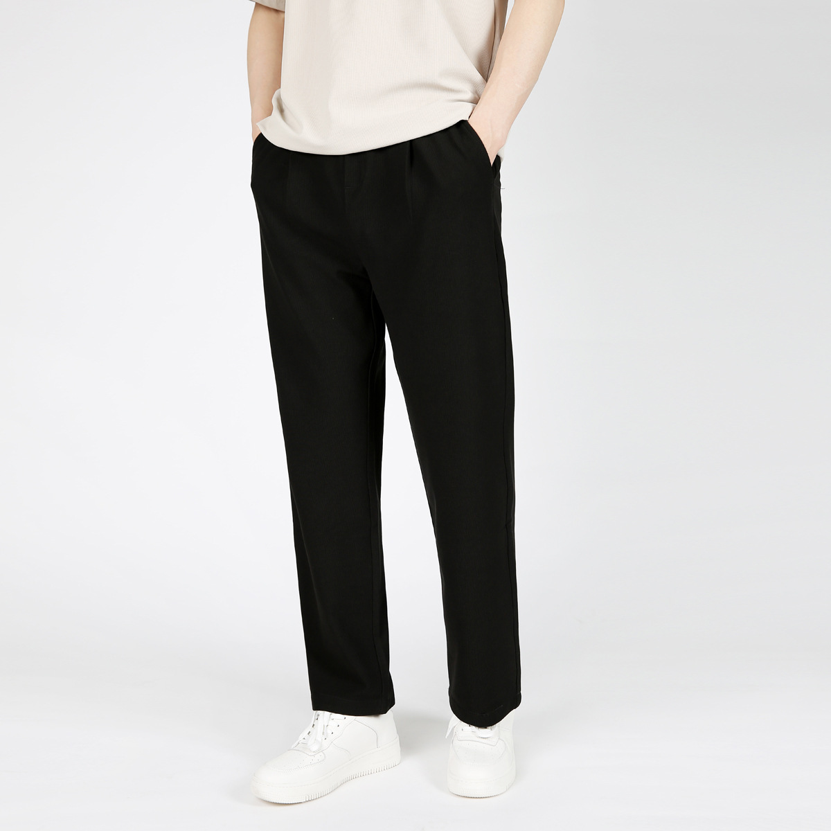 Casual Drawstring Mens Slimming Loose-fitting Trousers photo 2