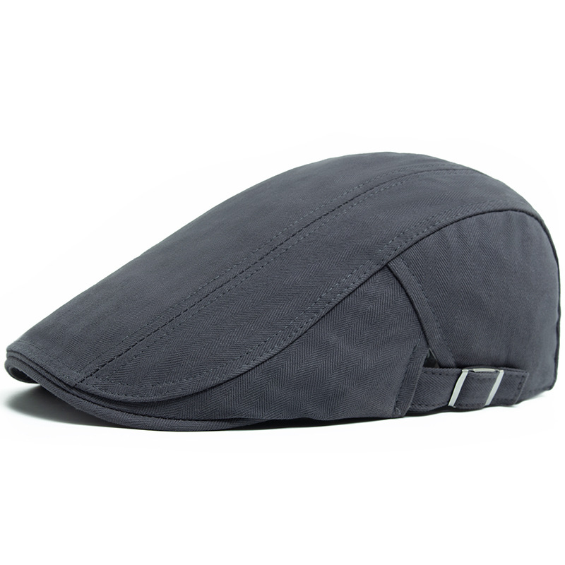 Men's Classic Solid-Color Casual Mens Beret photo 2