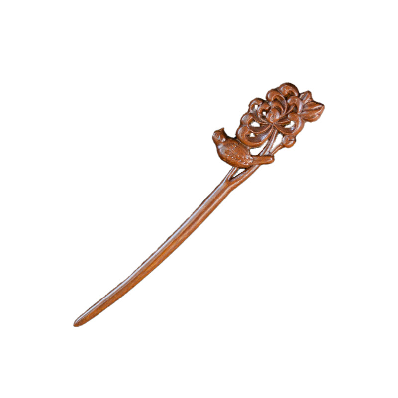 Gold Sandalwood Daily Updo Gadget Hair Claw Hairpin photo 7