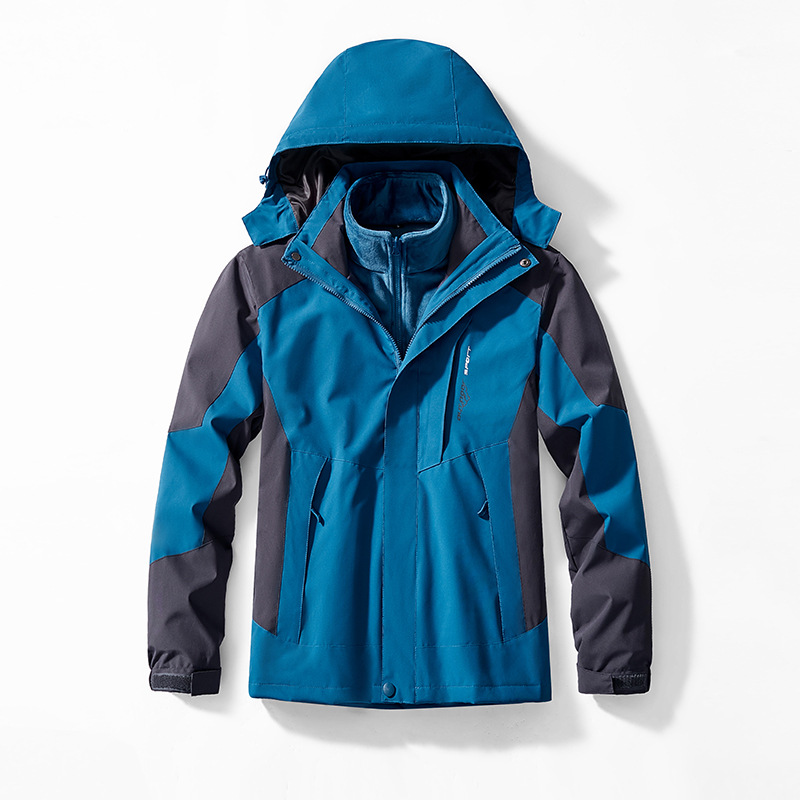 3-in-1 Mink-velvet Liner Two-piece Set Detachable Warm And Windproof Shell Jacket photo 4
