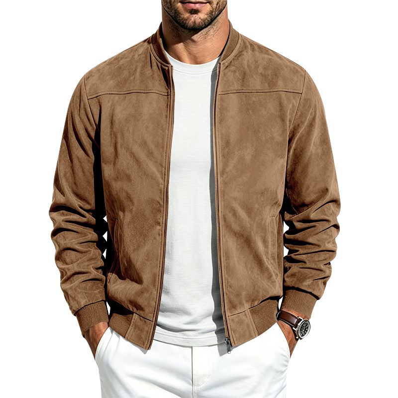 Suede Long-sleeve Zip-up Jacket photo 4