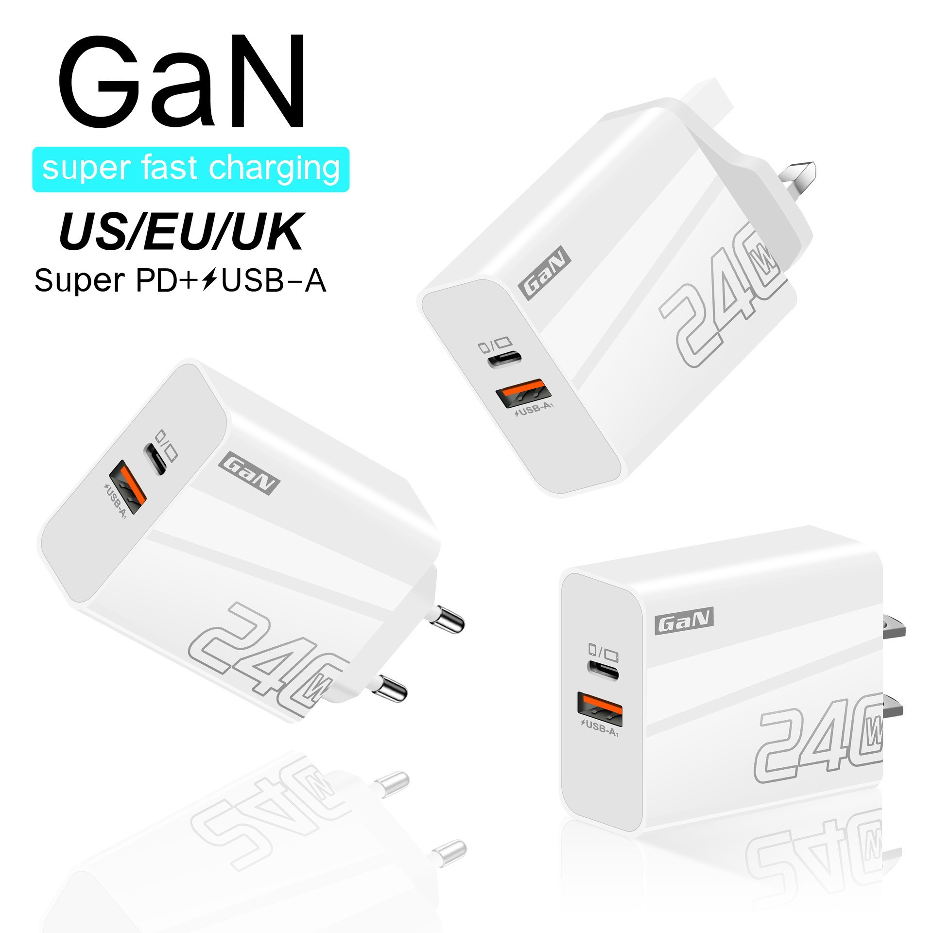 240W Multi-port Fast-charging Adapter For Smartphones photo 1