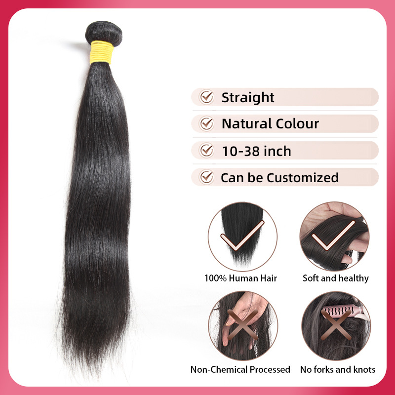 Human Hair Bundles European And American-style Wigs Smooth Hair photo 5