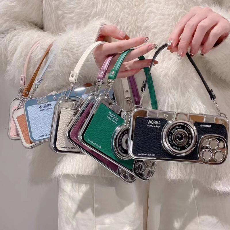 Creative Electroplated Phone Case With A Wrist Strap photo 1