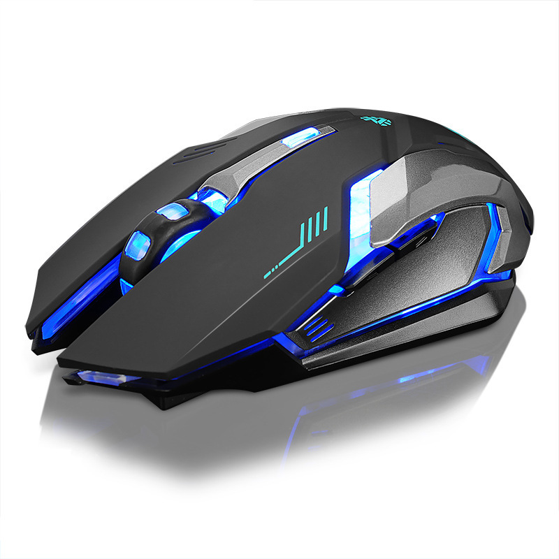 Mouse Wireless Rechargeable Notebook Desktop Home Office Universal Game Mute Luminous photo 5