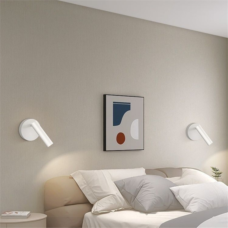 Wall Lamp Bedroom Bedside Lamp Minimalist Modern Spectrum Rotating Spotlight photo 7