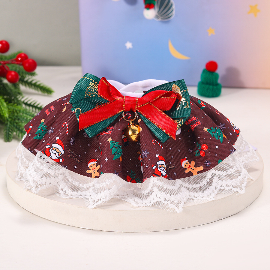 Bow-knot Bell Scarf For Kittens And Puppies photo 3