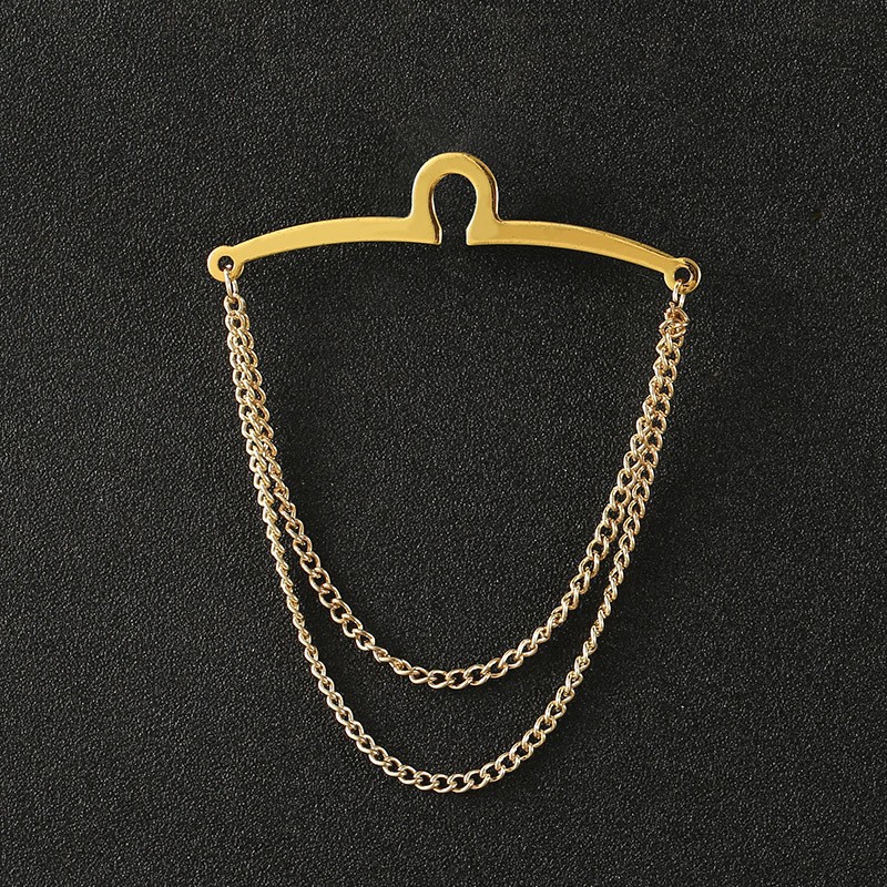 U-Shaped Alloy Tie Chain Shirt Securing Suit Accessory photo 1