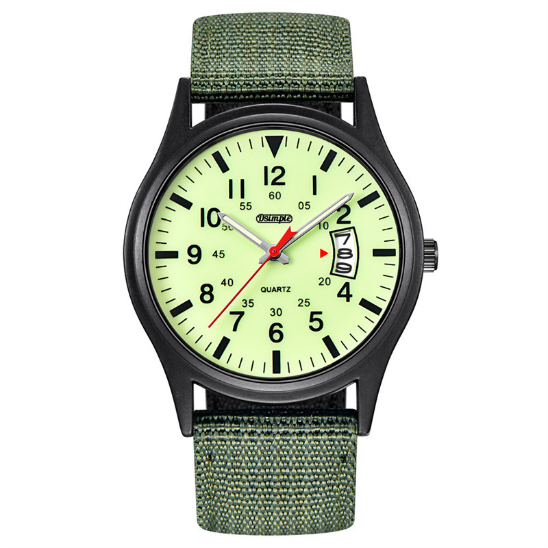 Mens Luminous Nylon-Strap Quartz Watch photo 8