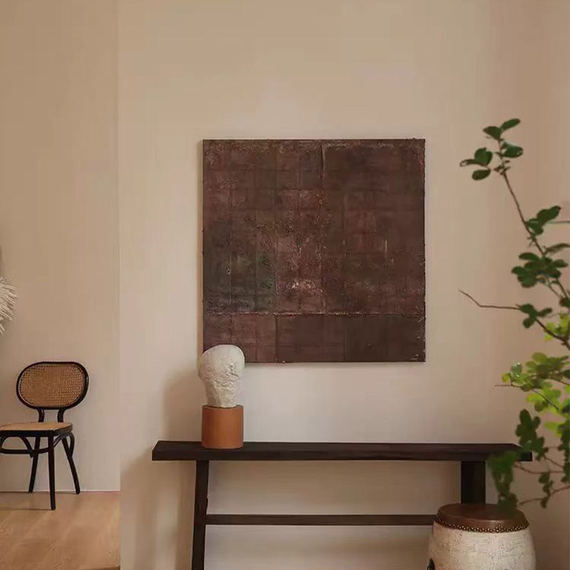 Wabi-sabi Living Room Decor Mid-century Modern Log-style Wall Art photo 2