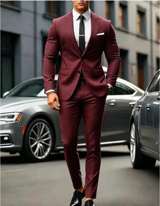 New Mens Casual Suit With Double-breasted Design photo 6