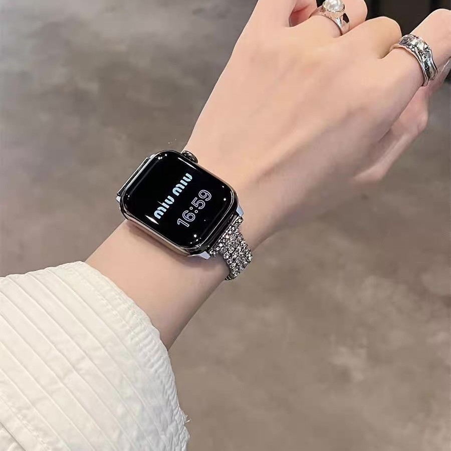 Diamond-encrusted Watch Bracelet Strap photo 2