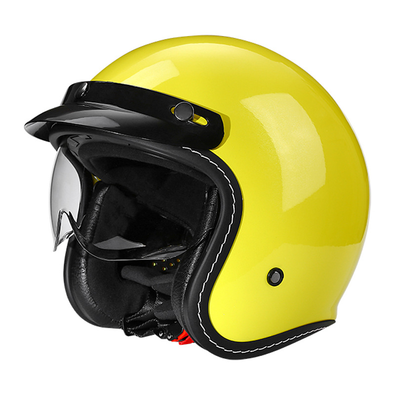 Vintage Motorcycle Helmet With Retractable Built-in Visor photo 4