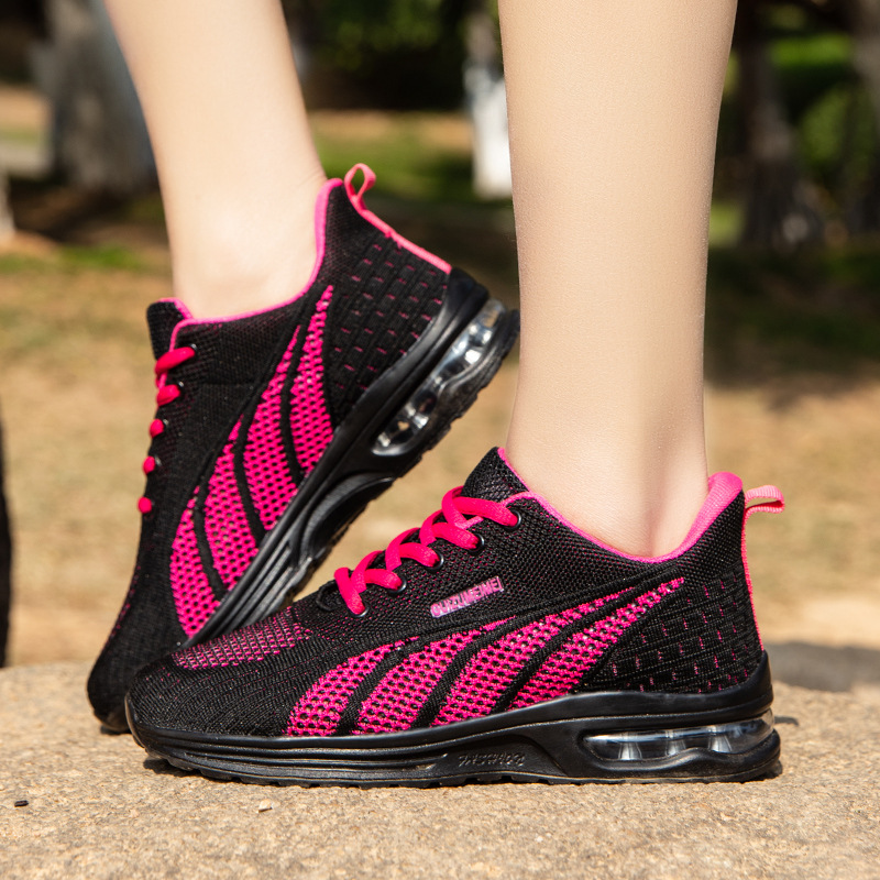 Mesh Women's Breathable Shoes Flying Woven Air Cushion photo 1
