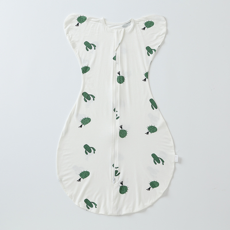 Newborn Baby Anti-Spreading Cooling Bamboo Fiber Swaddle Sack photo 3