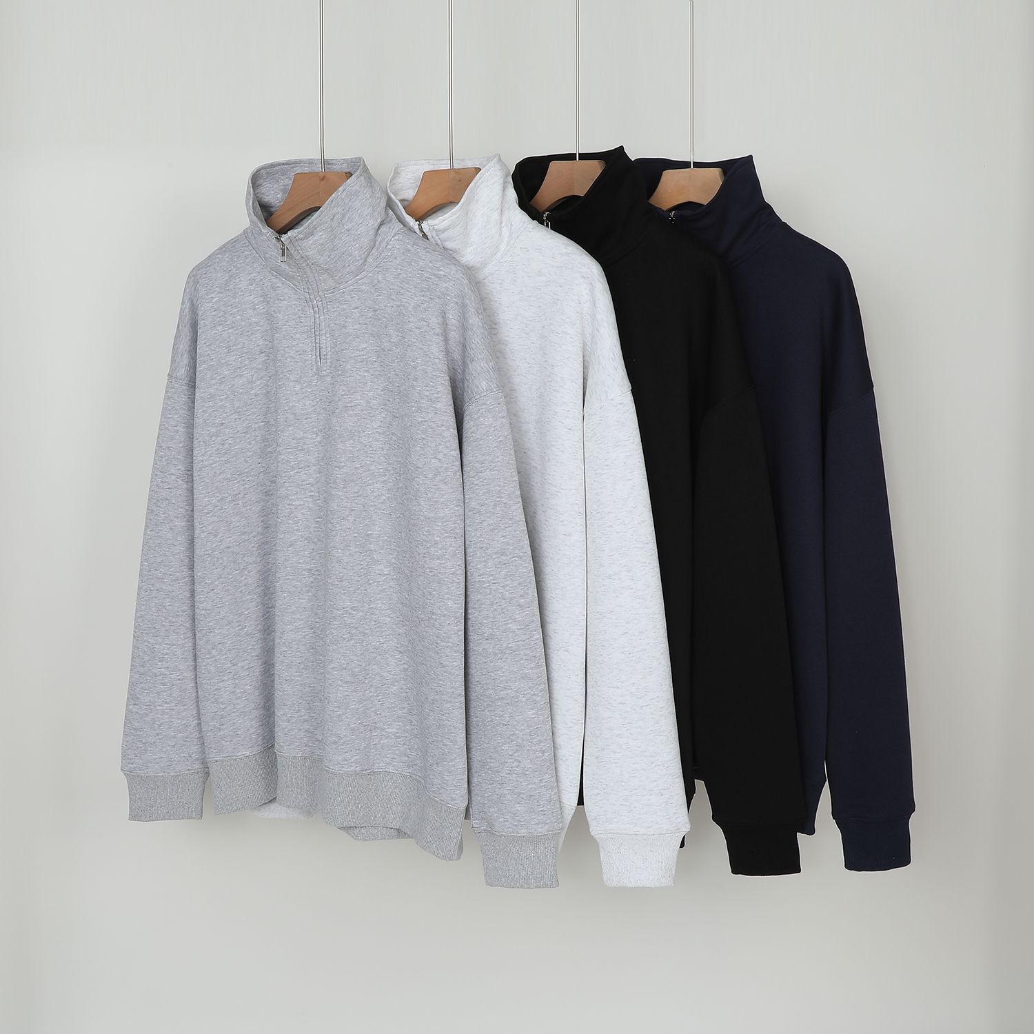 Women's  Premium Half-zip Stand-up Collar Hoodie photo 1