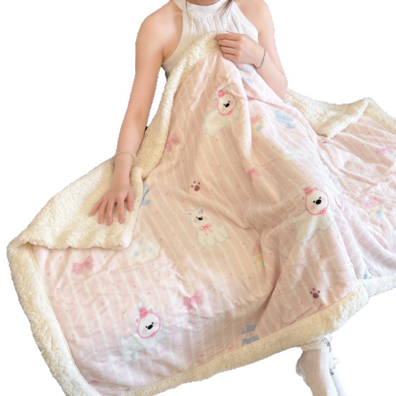 Autumn And Winter New Milk Fiber Berber Fleece Blanket photo 8