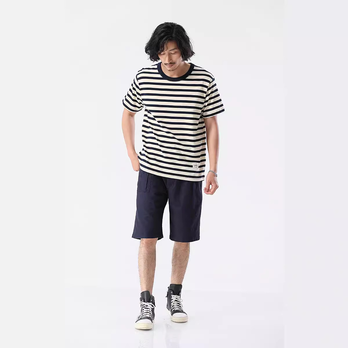 Men's Vintage Stripe Short-sleeved T-shirt photo 2