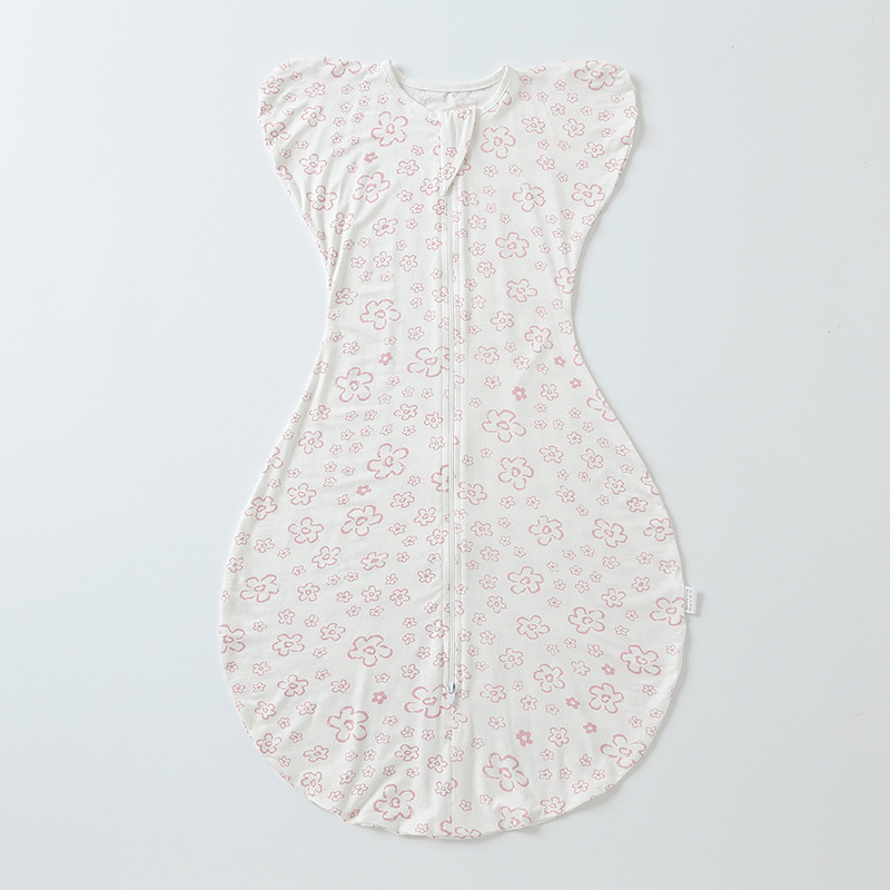 Newborn Baby Anti-Spreading Cooling Bamboo Fiber Swaddle Sack photo 6