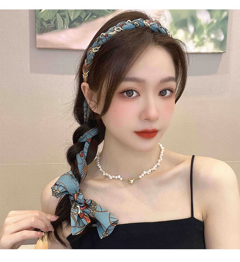 Bow Braided Hair Band For Women photo 7