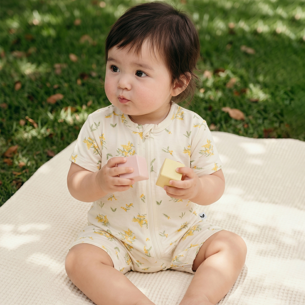 Mint Baby Romper With Zipper Summer Clothes For Boys And Girls photo 5