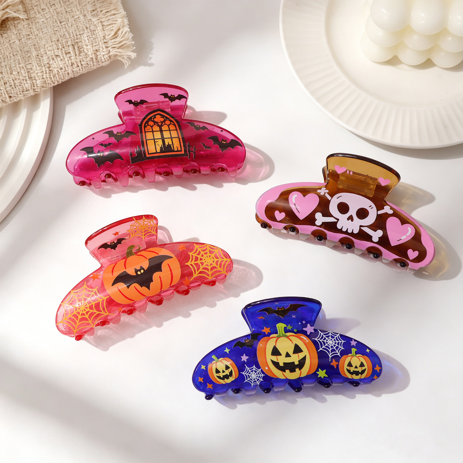 New-style Halloween Transparent Shark Clip For Womens Hair photo 3