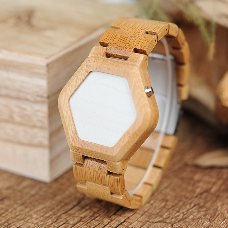 Classic Wooden Quartz Analog Watch photo 5