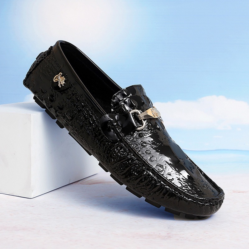 Autumn Crocodil Pattern Slip On Loafers photo 2