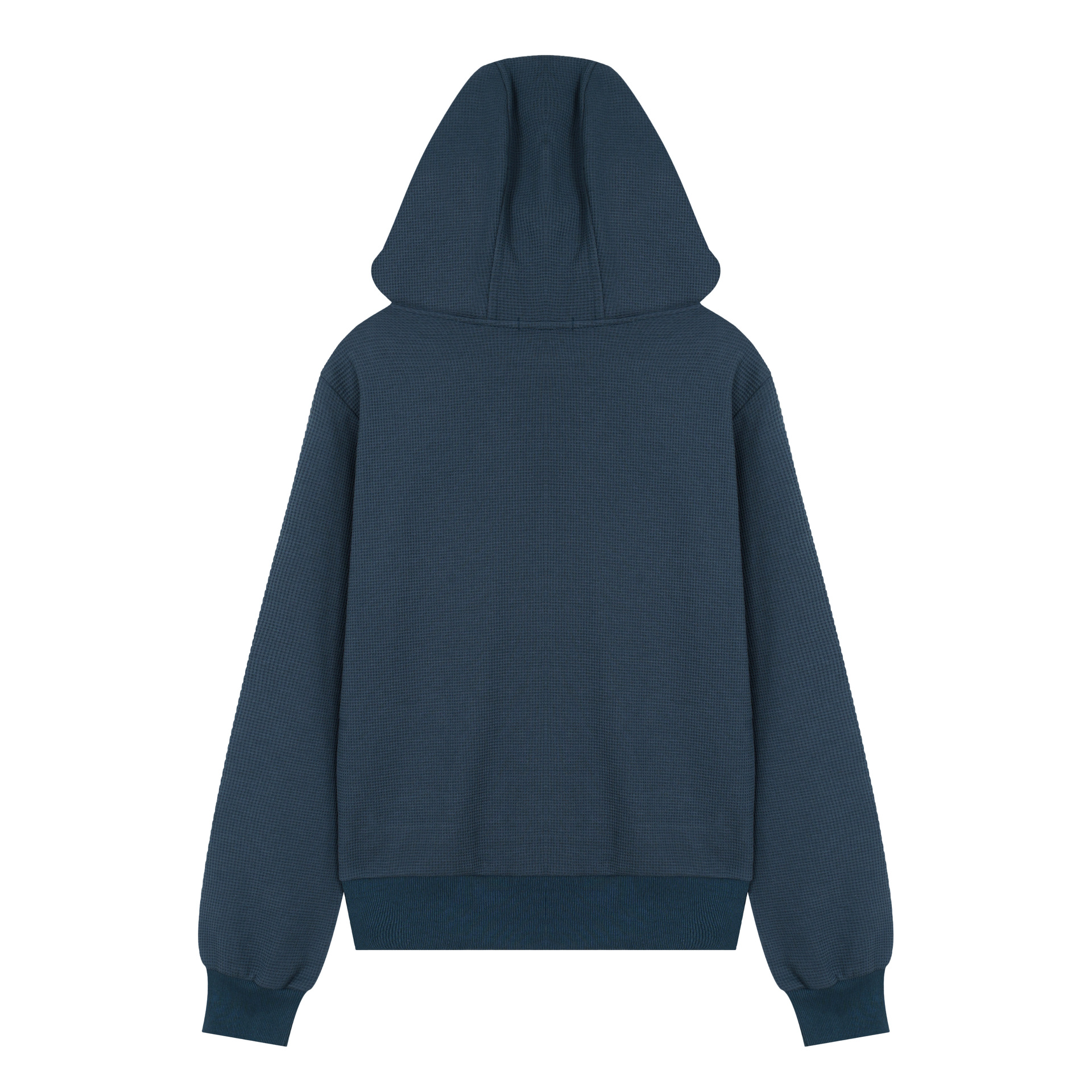 American-style Distressed Letter-print Hooded Zip-up Sweatshirt Jacket photo 2