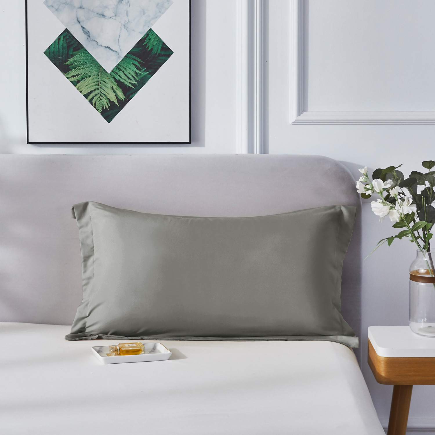 Brushed Fabric Simple And Versatile Skin-friendly Bed Sheet And Pillowcase Set photo 4