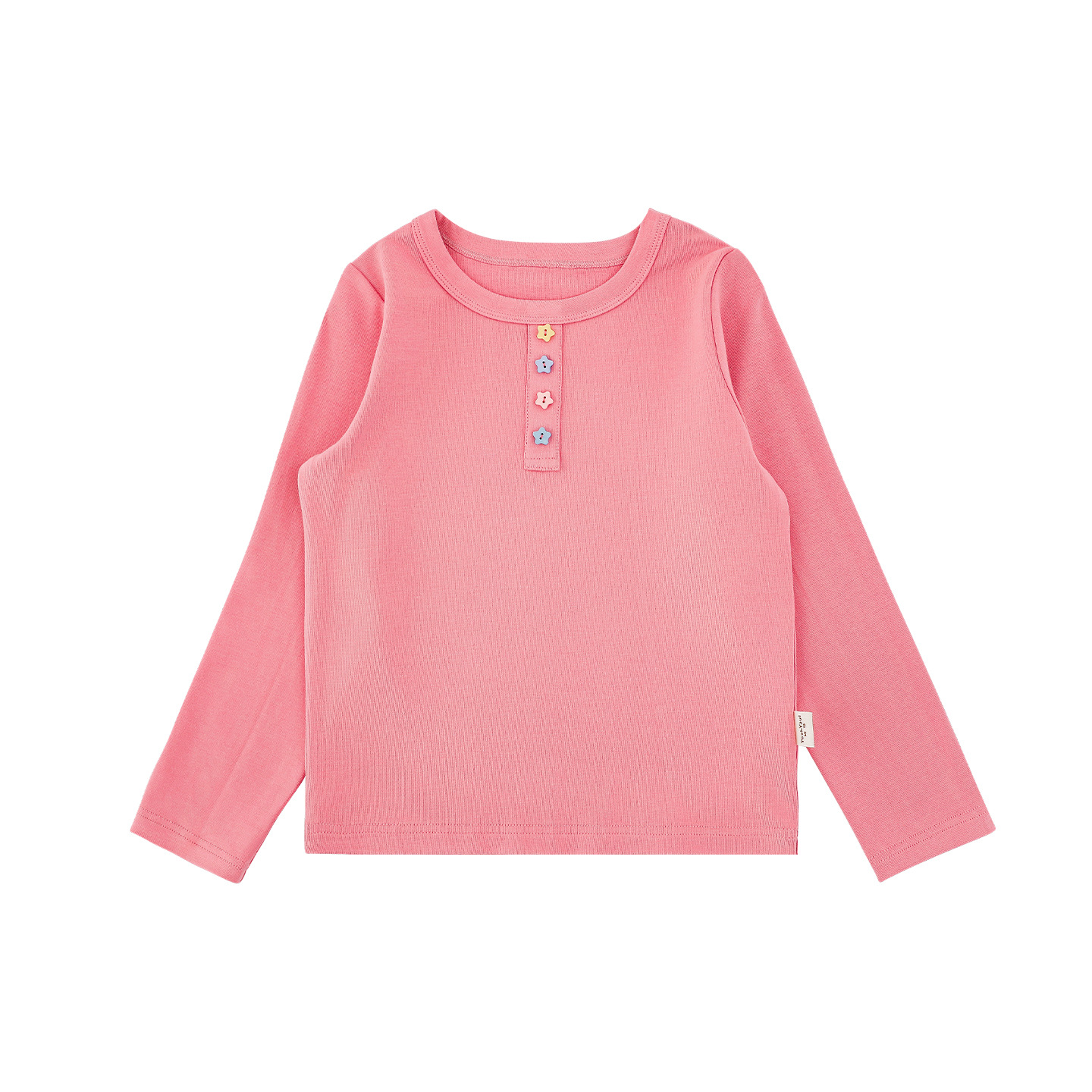 Cute Star-button Long-sleeve Top photo 3