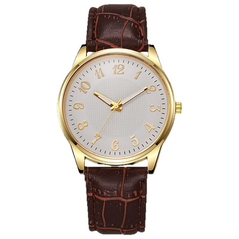 Quartz Mens Business-style Alloy Luminous Luxury Wristwatch With A Leather-band Feel photo 2