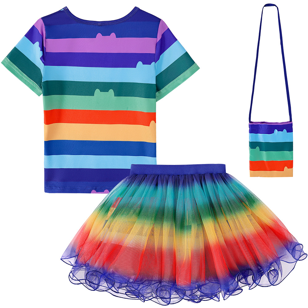 European And American Best-selling Summer Cartoon-themed Skirt Set photo 3
