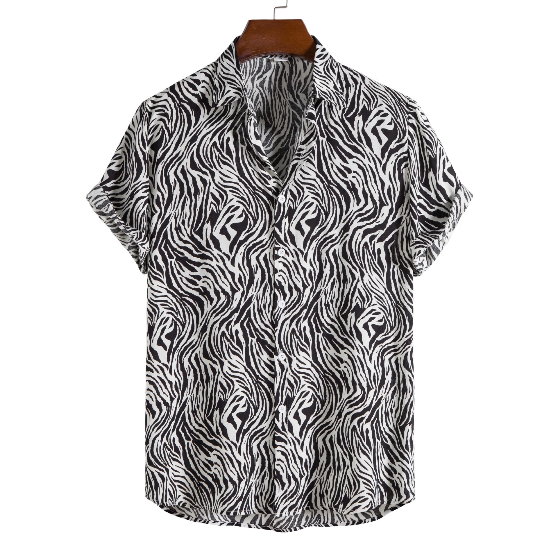 Men's Digital-Print Hawaiian Short-Sleeve Shirt photo 8