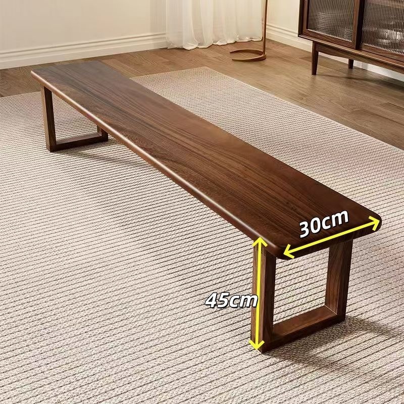 Nordic-style Chinese Solid Wood Bench Minimalist Design photo 6