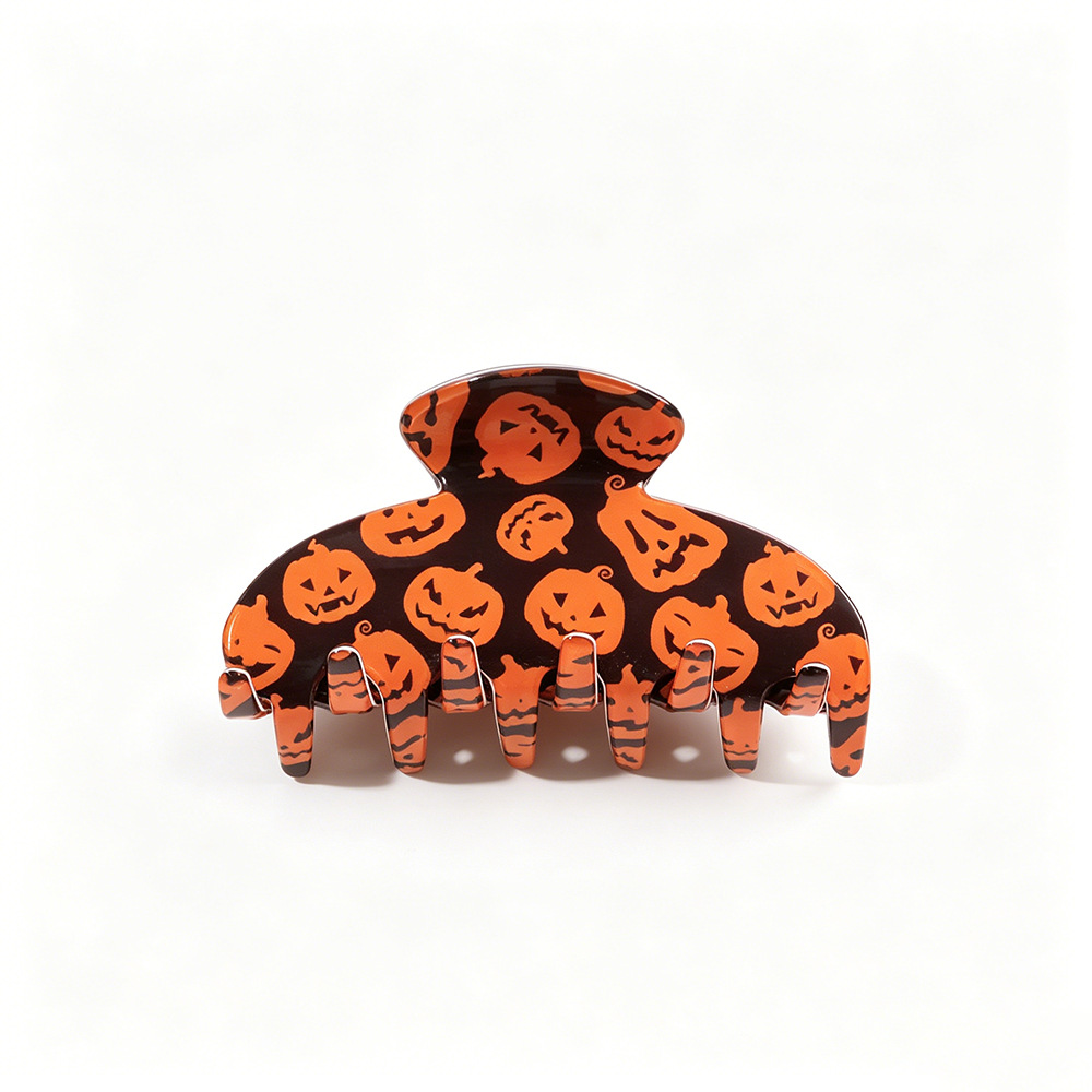 Halloween Pumpkin-print Hair Accessory Hair Clip photo 4