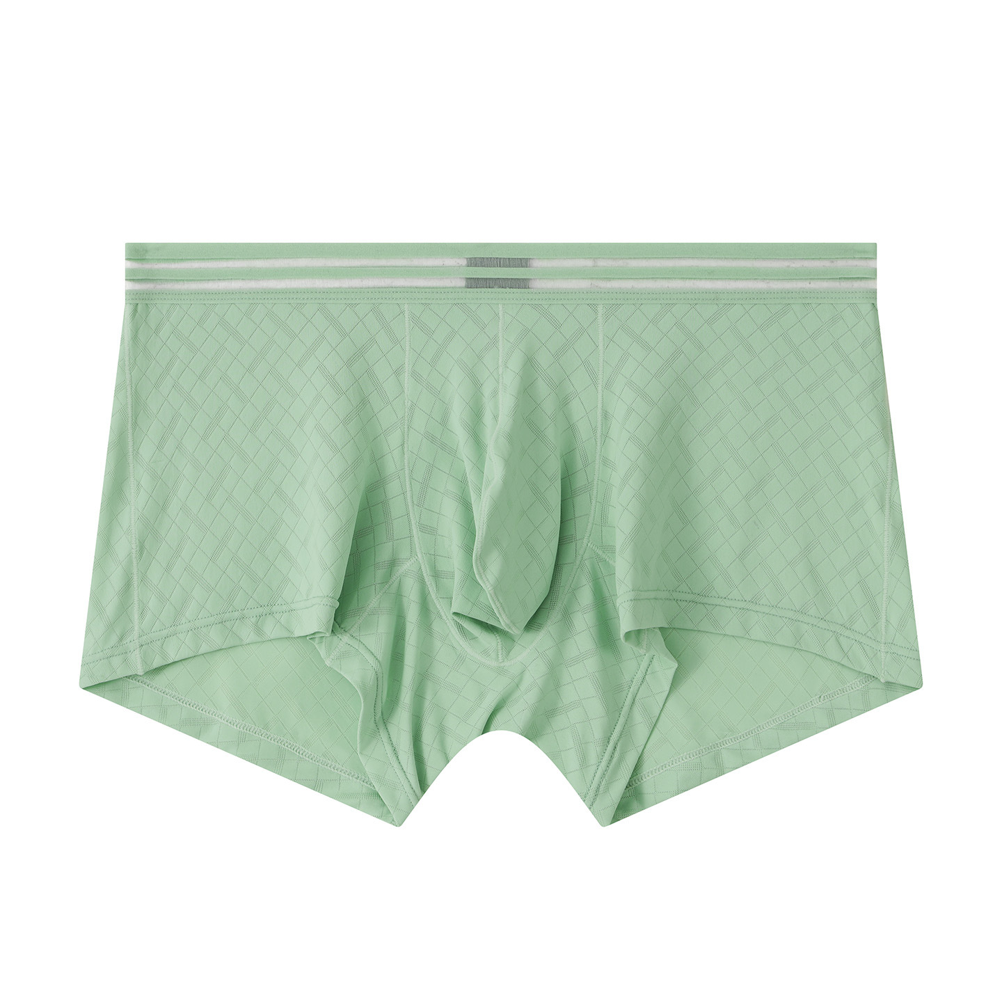 Mens Ice-silk Boxer Briefs Breathable And Cool-feel For Sports photo 3