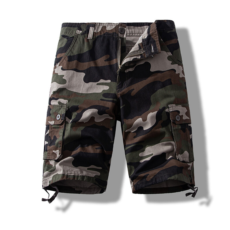 Foreign Trade All-cotton Multi-pocket Work Shorts photo 2