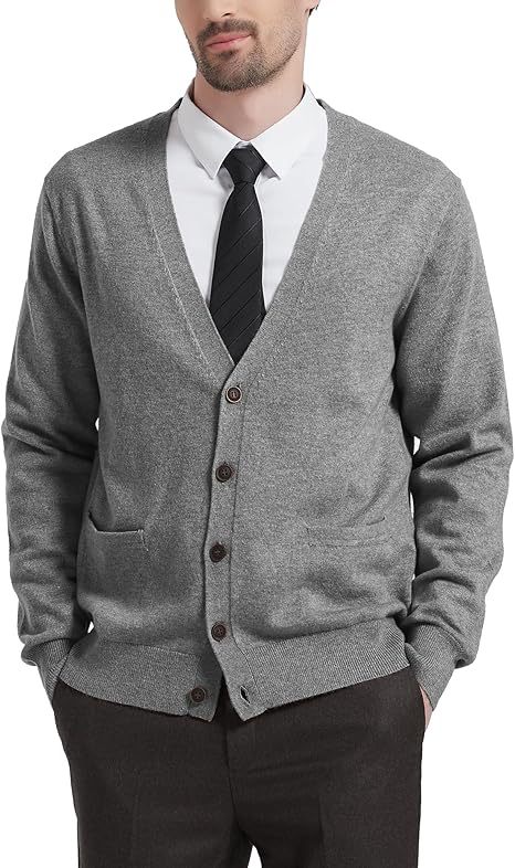 Mens Long-Sleeve Knitted Vest Jacket photo 5